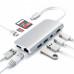 USB-концентратор Satechi Aluminum Type-C Multimedia AdapterST-TCMM8PAS Silver (серебристый)