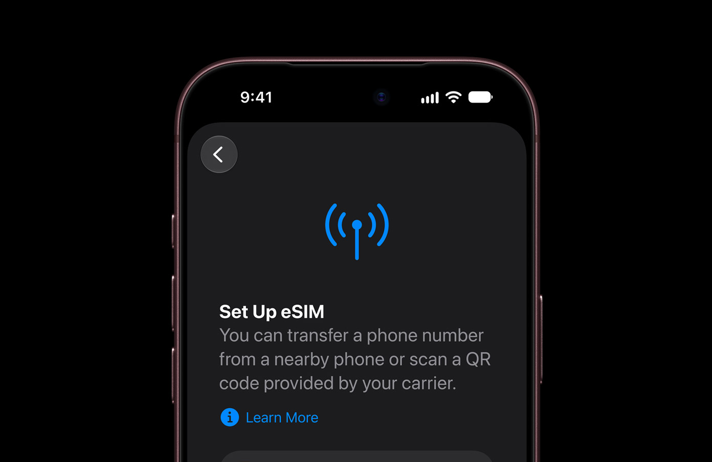 Экран настройки eSIM на iPhone 18 Pro Max Экран настройки eSIM на iPhone 18 Pro Max