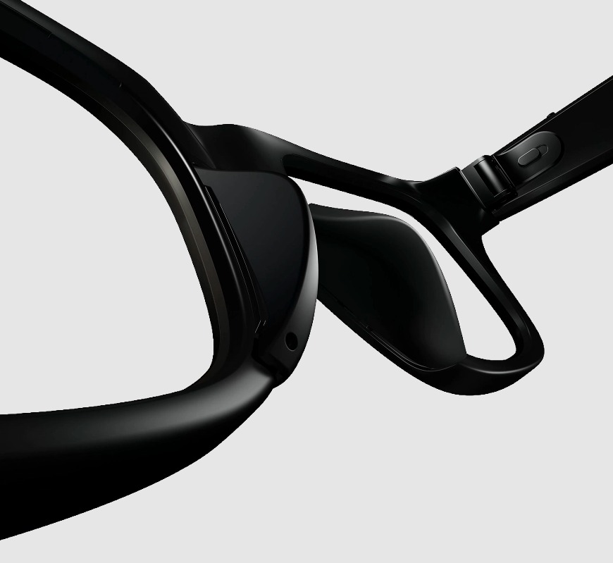 Внутренняя сторона дужки и носоупор очков Ray-Ban Meta Gen 2 Wayfarer RW4012