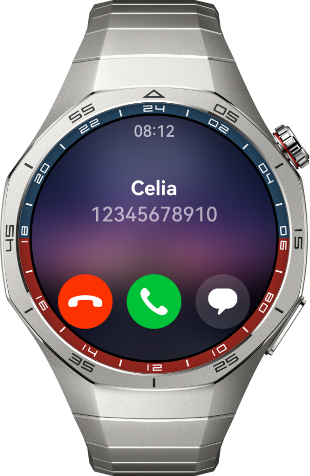 Экран входящего вызова от Celia на умных часах HUAWEI Watch GT 5 Pro 42 мм