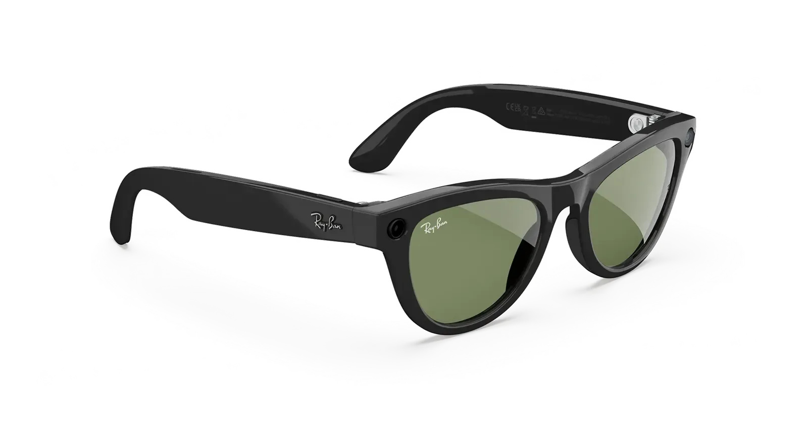 Умные очки Ray-Ban Meta Gen 2 Skyler RW4014, вид сбоку с маркировкой на внутренней стороне дужки Умные очки Ray-Ban Meta Gen 2 Skyler RW4014, вид сбоку с маркировкой на внутренней стороне дужки